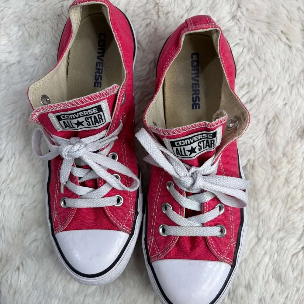 Converse Pink Low Top Sneakers - Picture 2 of 5